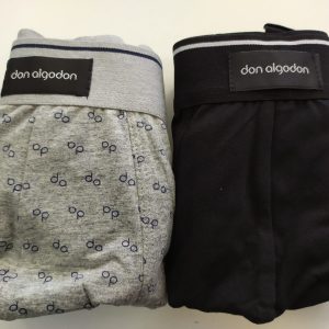 PACK 2 CALZONCILLOS BOXER ESTAMPADO/LISO